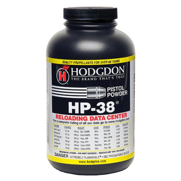 Hodgdon HP-38 Smokeless Powder available for sale now in stock at very good and discount prices, H.C.A.R rifle and bulk primers in stock